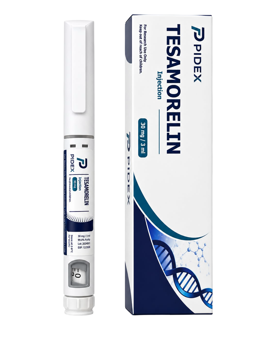 Tesamorelin 30 mg — PIDEX product packaging